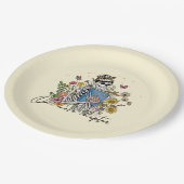 もう1つのチャプターフローラスケルトン ペーパープレート (アングル)