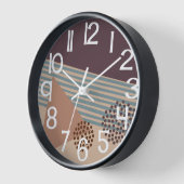 もう1つのミッドセンチュリー抽象デザイン 壁時計 (傾斜)