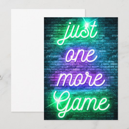 もう1ゲームだけ 招待状 (正面/裏面)