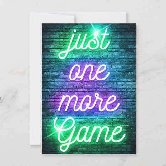 もう1ゲームだけ 招待状 (正面)