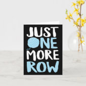 もう1列だけ編んでみるかという編み物好きのための糸と針 カード (黄色い花)