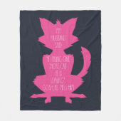 もう1匹の猫のおもしろいノベルティ フリースブランケット (正面)