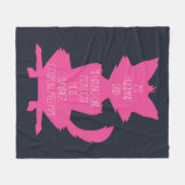 もう1匹の猫のおもしろいノベルティ フリースブランケット (正面(横))