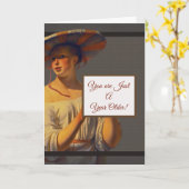 もう1年お姉さんになっちゃったレトロな女性の誕生日カード カード (黄色い花)