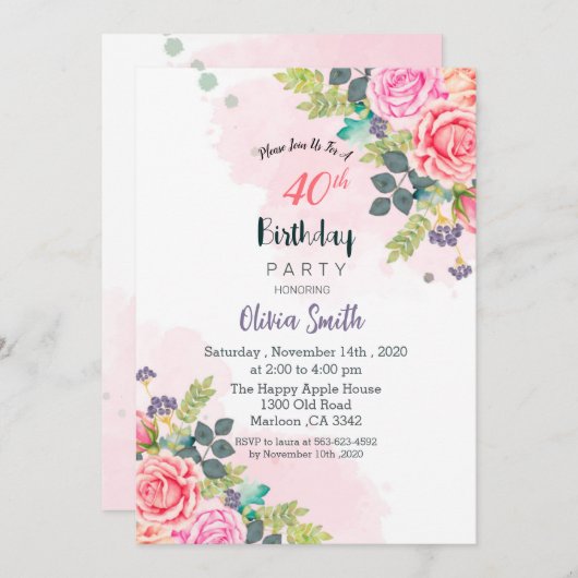 もう1年の招待状に詰まっている 招待状 (正面/裏面)