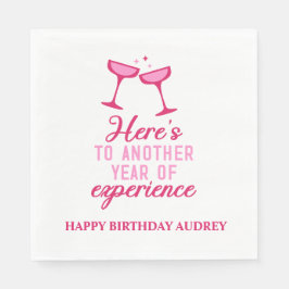 もう1年の経験のパーソナライズされた誕生日 スタンダードランチョンナプキン
