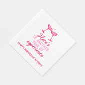 もう1年の経験のパーソナライズされた誕生日 スタンダードランチョンナプキン (角)