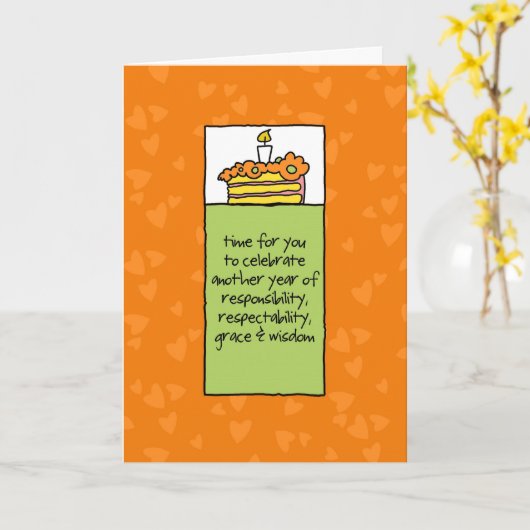 もう1年の責任 カード (黄色い花)