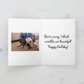 もう1年も前に?誕生日カード カード (内部)