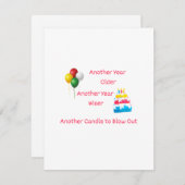 もう1年も年上の人は、次の年も賢い。 シーズンカード (正面/裏面)