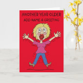 もう1年も年上の女性誕生日 カード (黄色い花)