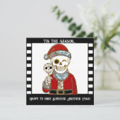 もう1年生き延びた！おもしろクリスマスカード 招待状 (スタンド正面)