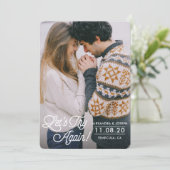 もう1度延期のお知らせカード 招待状 (スタンド正面)