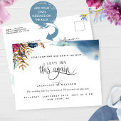 もう1度試してみましょう、計画変更の神秘的な発表 案内ポストカード