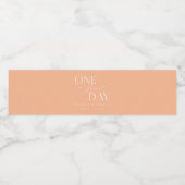 もう1日のリハ結婚ーサルピーチ ペットボトルラベル (シングルラベル)