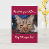 もう1歳年上 – 大きなwohopeeが誕生日カードを使う カード (黄色い花)