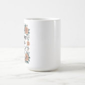 もう1章だけ – 花柄の本好き コーヒーマグカップ (中央)