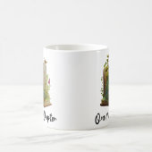 もう1章、ブックフラワーグラフィック コーヒーマグカップ (中央)