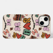 もう1章 ブックラバーパターンのスマホケース Case-Mate iPhoneケース (裏面 (横))