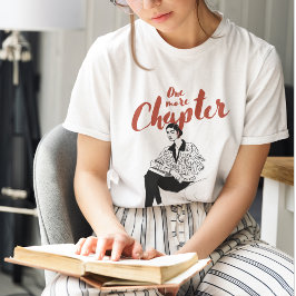 もう1章 赤い文字のスクリプト 読書好きと読者へ Tシャツ