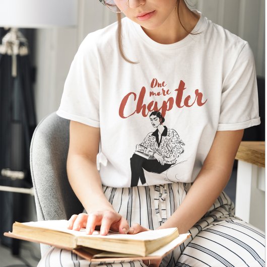 もう1章 赤い文字のスクリプト 読書好きと読者へ Tシャツ