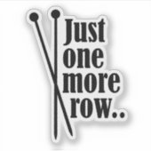 もう1行だけ – ビニールのシール シール (正面)