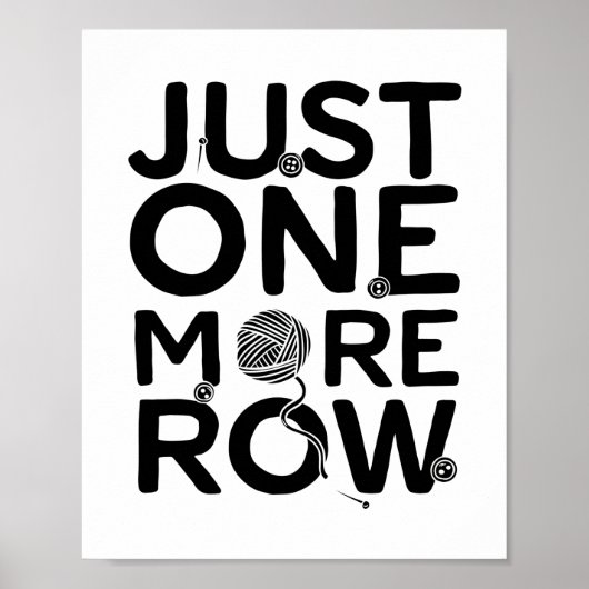 もう1行だけ |編み物ニットギフト ポスター (正面)