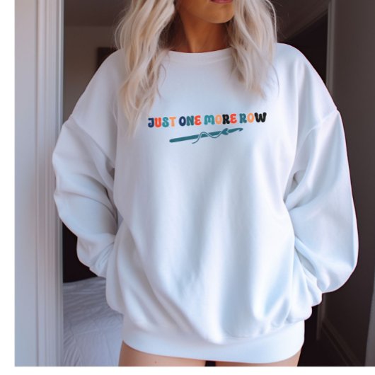 もう1行編み針編みスウェットシャツギフト スウェットシャツ