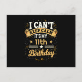 もう11歳の誕生日だなんて、落ち着いてられない! ポストカード (正面)