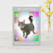 「もう39誕生日?」 カード (黄色い花)