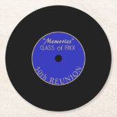 もう50年だ！クラス懇親会コースター ラウンドペーパーコースター (正面)