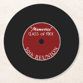 もう50年だ！クラス懇親会コースター ラウンドペーパーコースター (正面)