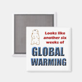 もう6週間の地球温暖化に見える マグネット (正面/裏面)