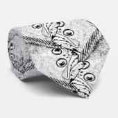 もがきの魚パターン ネクタイ (ロール)