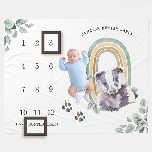 もくランドのジャングル動物 | 赤ちゃんの成長記録 ブランケット