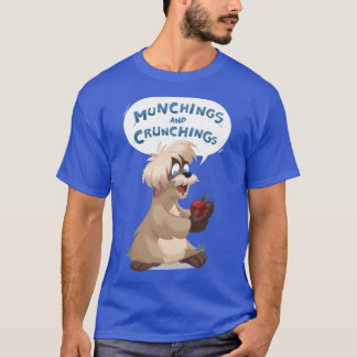 もぐもぐ+かちかち おもしろい男の子 Tシャツ