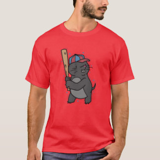 もぐらが野球をする アニマルマウンドのギフト Tシャツ
