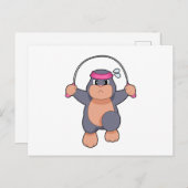 もぐらのフィットネスロープ ポストカード (正面/裏面)