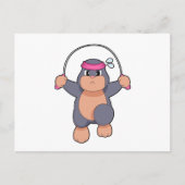 もぐらのフィットネスロープ ポストカード (正面)