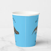 もぐら ネズミの漫画イラスト 紙コップ (右)