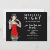 もぐり酒場夜パーティーのとどろく20年代 招待状 (正面)