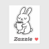 もこもこウサギのコーヒードゥードル シール (シート)