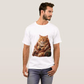 もこもこコーヒー猫Tシャツ Tシャツ (正面フル)
