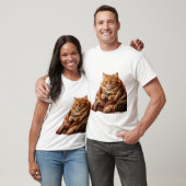 もこもこコーヒー猫Tシャツ Tシャツ (ユニセックス)