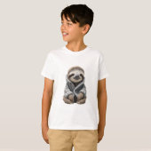 もこもこスウェットスロースkids tシャツ (正面フル)