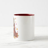 もこもこパングリンマグ - 毛布にくるまったパングリンとコーヒー ツートーンマグカップ (中央)