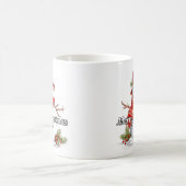 もこもこ小さな雪だるまのメリークリスマス コーヒーマグカップ (中央)