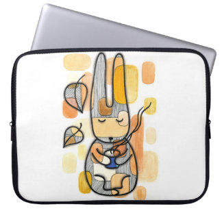 もこもこ秋うさぎノートパソコン Sleeve ラップトップスリーブ