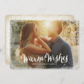 もこもこ | ホリデー フォト カード (正面/裏面)