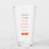 もしおおもしろい酒を飲まない引用文カスタムビール タンブラーグラス (裏面)